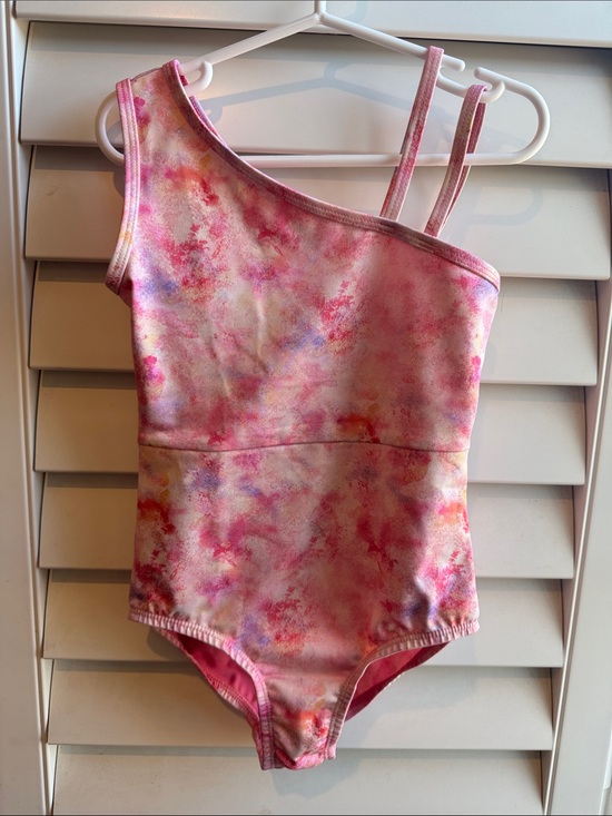 Cat & Jack Other - Cat & Jack One-Shoulder Pink Watercolor Leotard